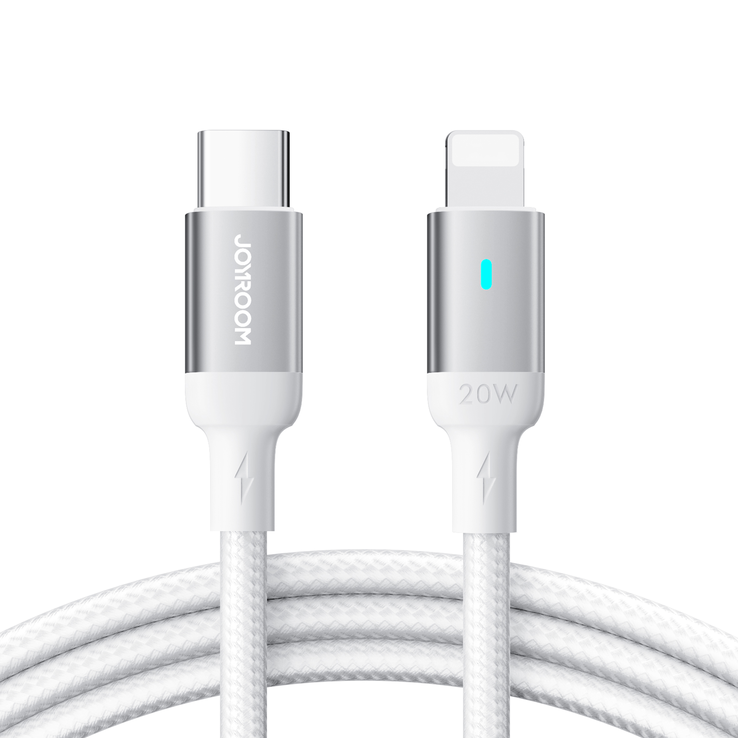 Joyroom Extraordinary Series A10 Lightning / USB-C PD 20W kaapeli 1.2 m - valkoinen