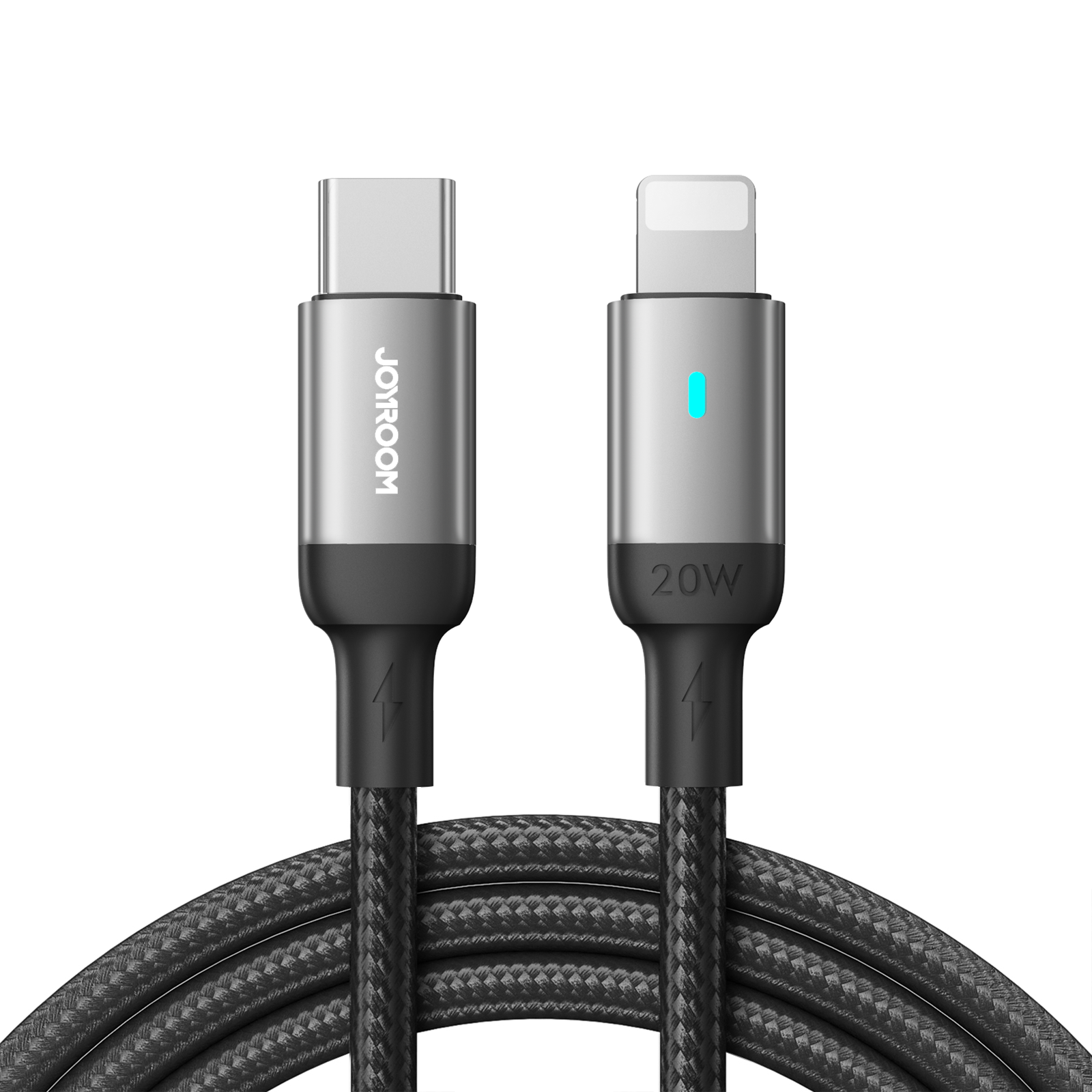 Joyroom Extraordinary Series A10 Lightning / USB-C PD 20W kaapeli 1.2 m - musta