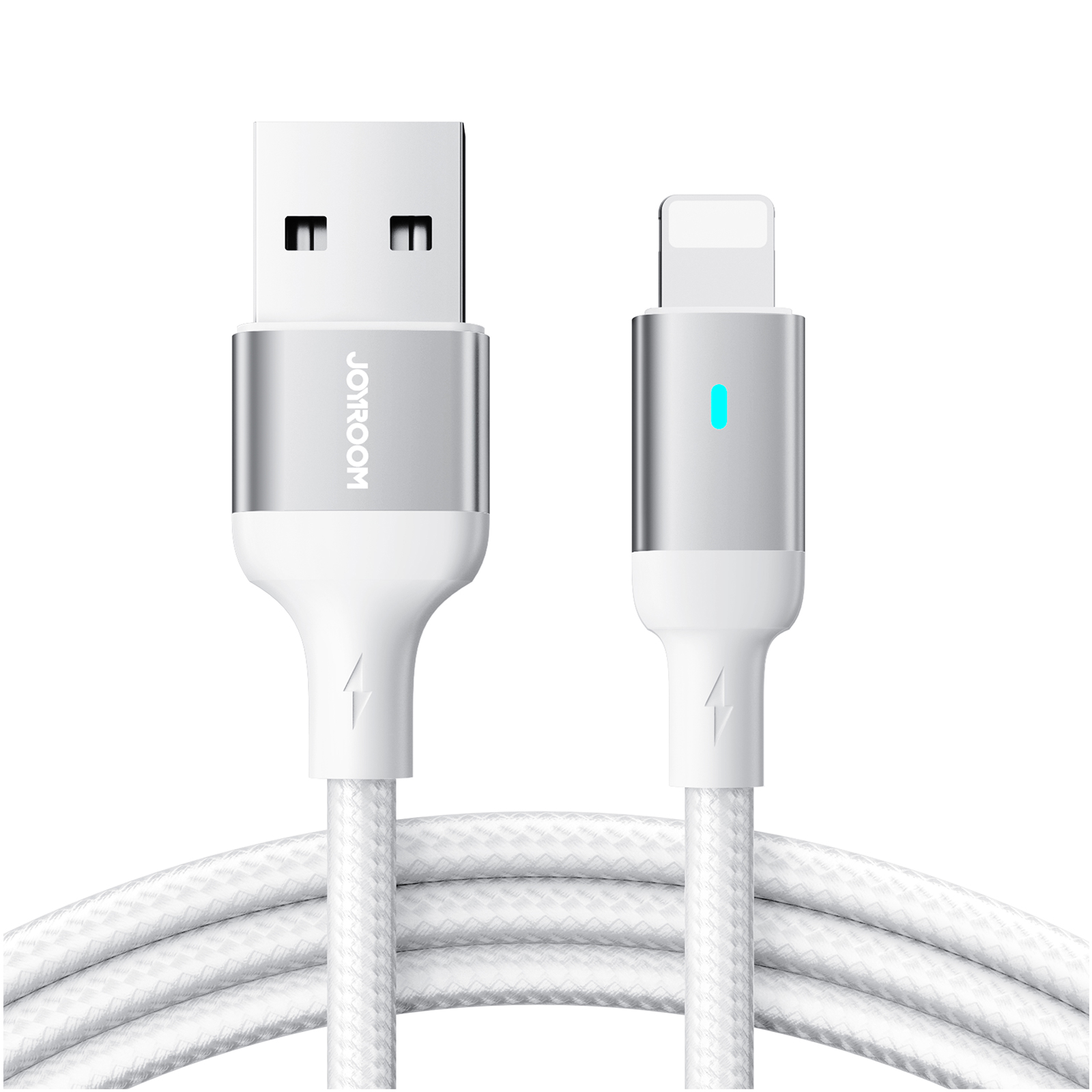 Joyroom Extraordinary Series A10 USB-A / Lightning 2.4A kaapeli 1.2 m - valkoinen
