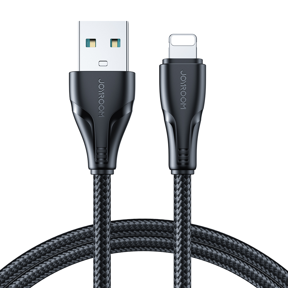 Joyroom Surpass Series A11 USB-A / Lightning 2.4A kaapeli 2m - musta