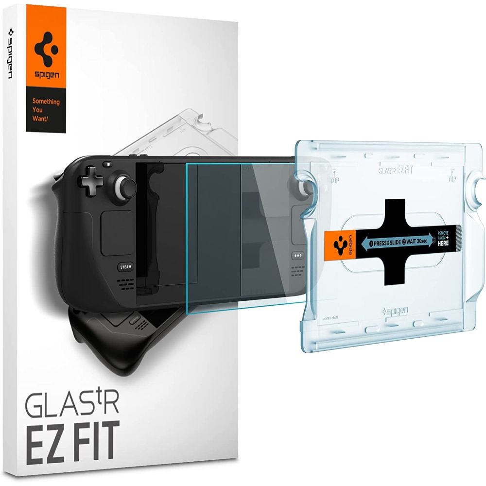 Spigen Glas.tR EZ Fit Karkaistu lasi Steam Deck:lle