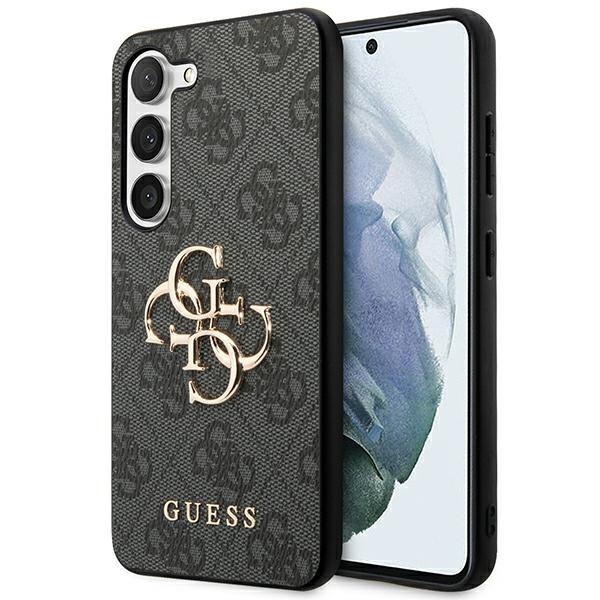 Guess GUHCS23S4GMGGR S23 S911 harmaa/harmaa kovakotelo 4G Big Metal Logo