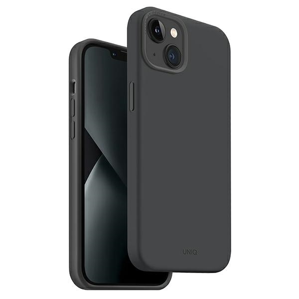 Uniq Lino Hue Magclick latauskotelo iPhone 14 Plus - harmaa