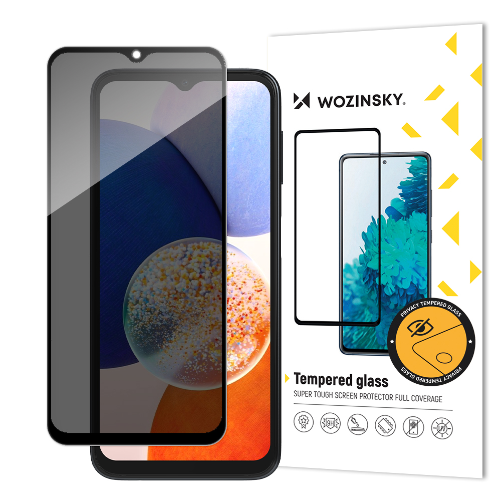 Wozinsky Privacy Glass karkaistu lasi Samsung Galaxy A13 Anti Spy -yksityisyyssuodattimella