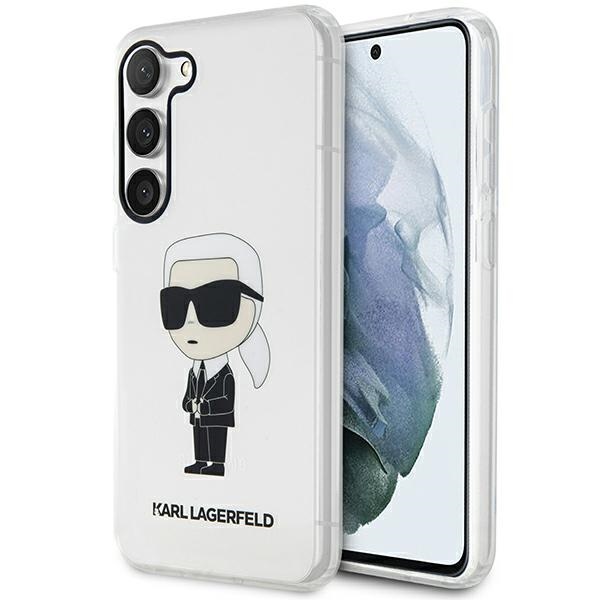 Karl Lagerfeld KLHCS23MHNIKTCT S23+ S916 läpinäkyvä kovakuori Ikonik Karl Lagerfeld