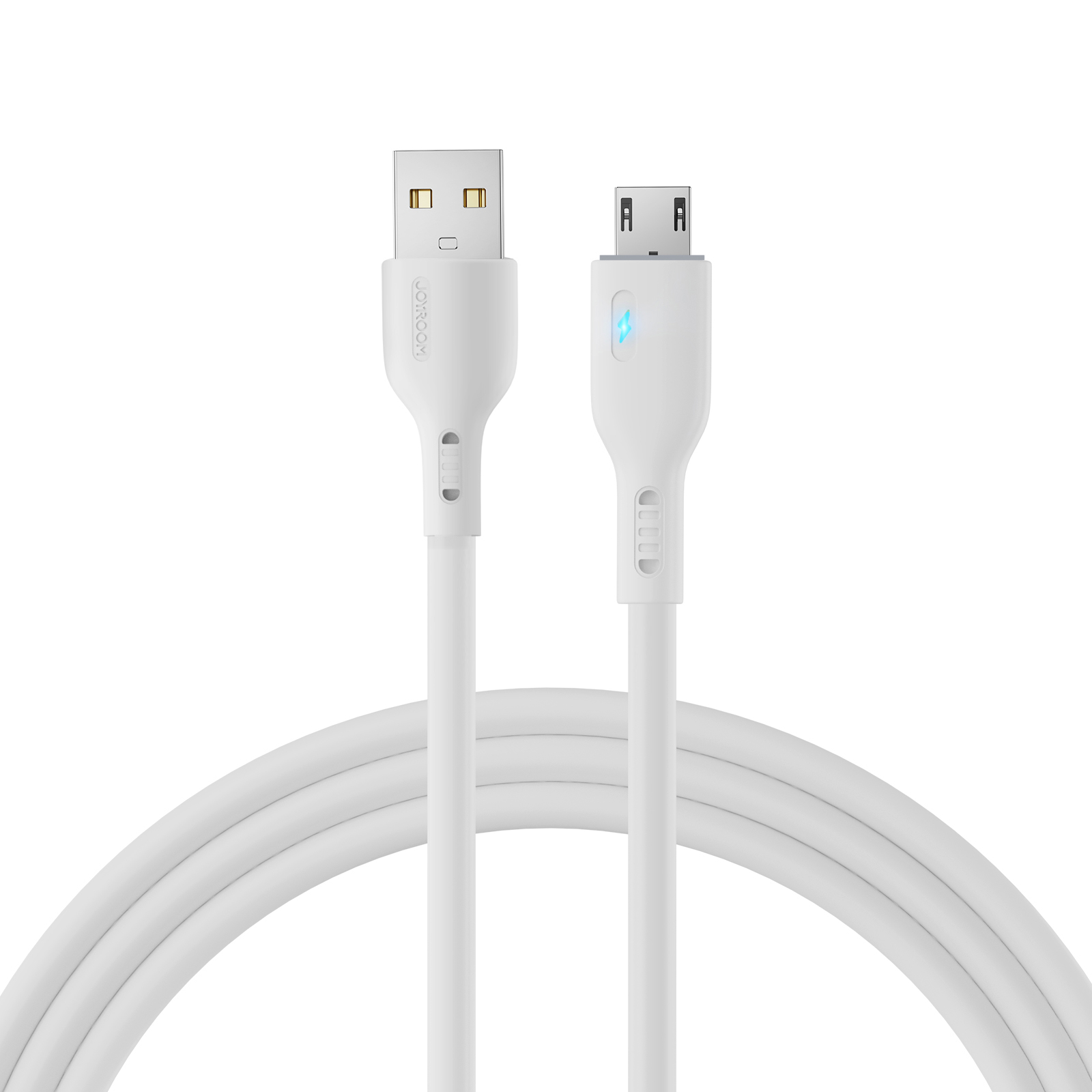 Joyroom Premium Series A13 USB-A / micro USB 2.4A 2m kaapeli - valkoinen