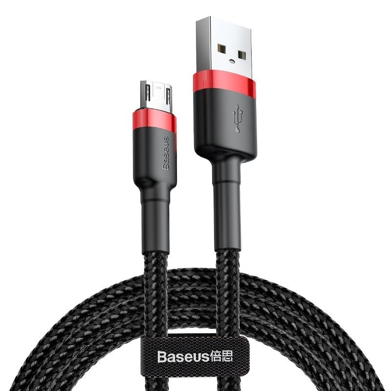 Baseus Cafule Micro USB -kaapeli 1,5A 2 m (punainen ja musta)