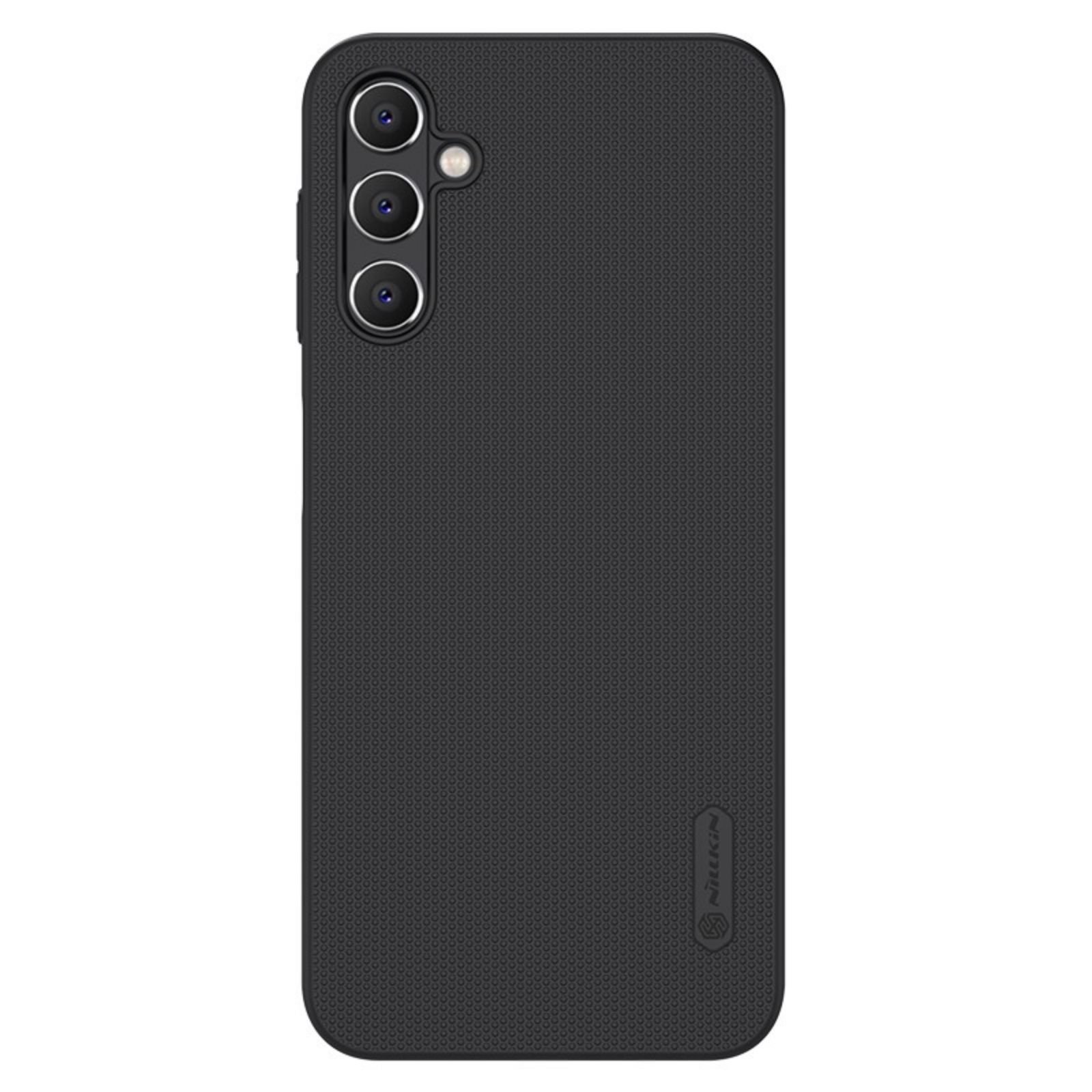 Nillkin Super Frosted Shield Suojakuori Samsung Galaxy A14 5G / Galaxy A14:lle musta