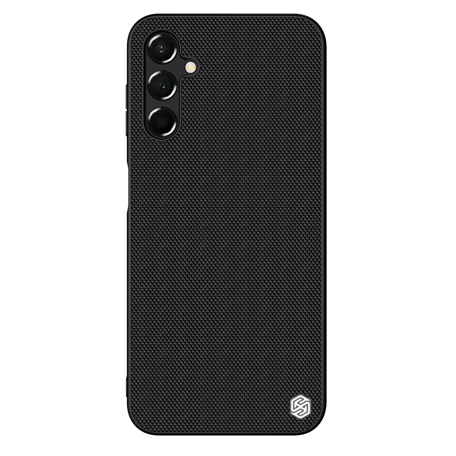Nillkin Textured Case vahvistettu nylon Suojakuori Samsung Galaxy A14 5G / Galaxy A14:lle musta