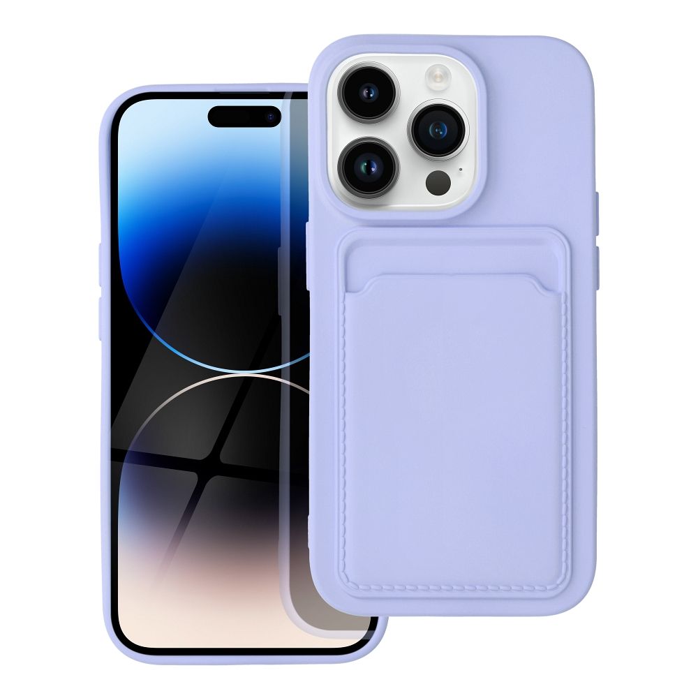 Suojakuori iPhone 14 PRO:lle Card Case violetti