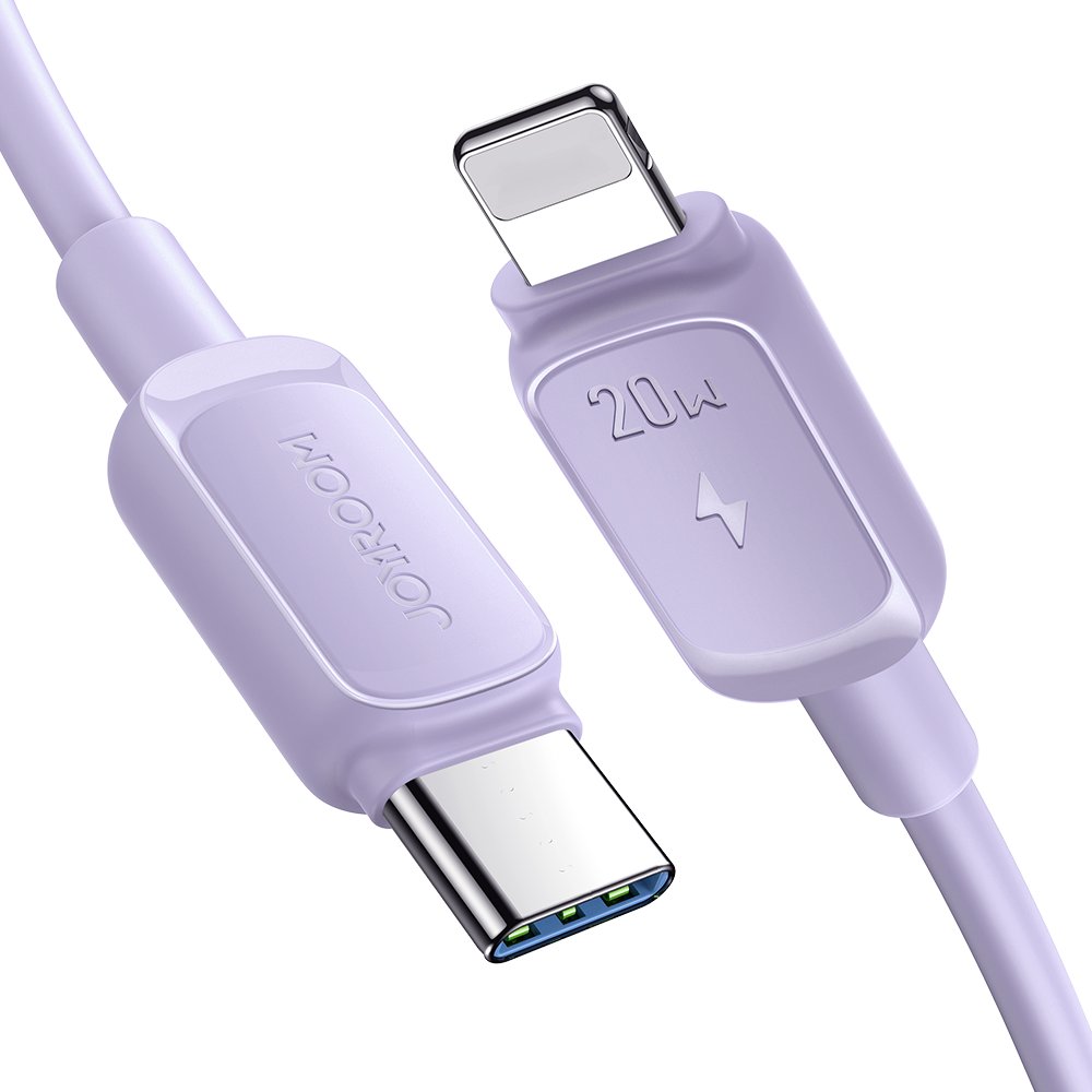 Joyroom Multi-Color Series A14 USB-C / Lightning 20W Kaapeli 1.2m - violetti