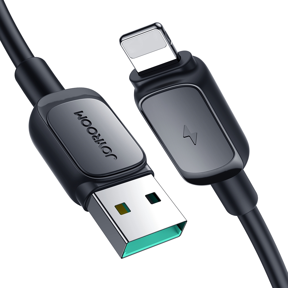 Joyroom Multi-Color Series A14 Lightning / USB-A 2.4A kaapeli 2m - musta