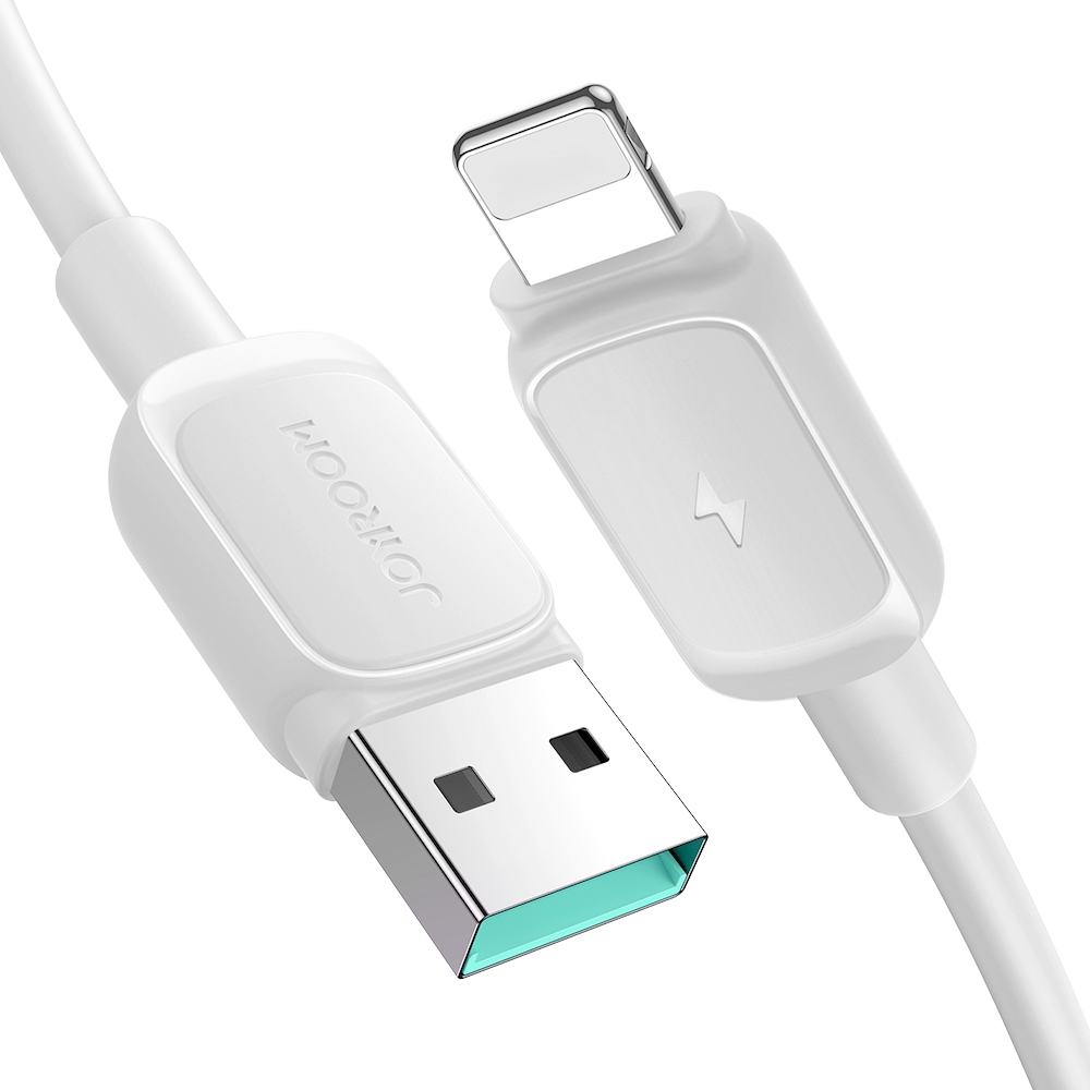 Joyroom Multi-Color Series A14 Lightning / USB-A 2.4A 1.2m Kaapeli - valkoinen