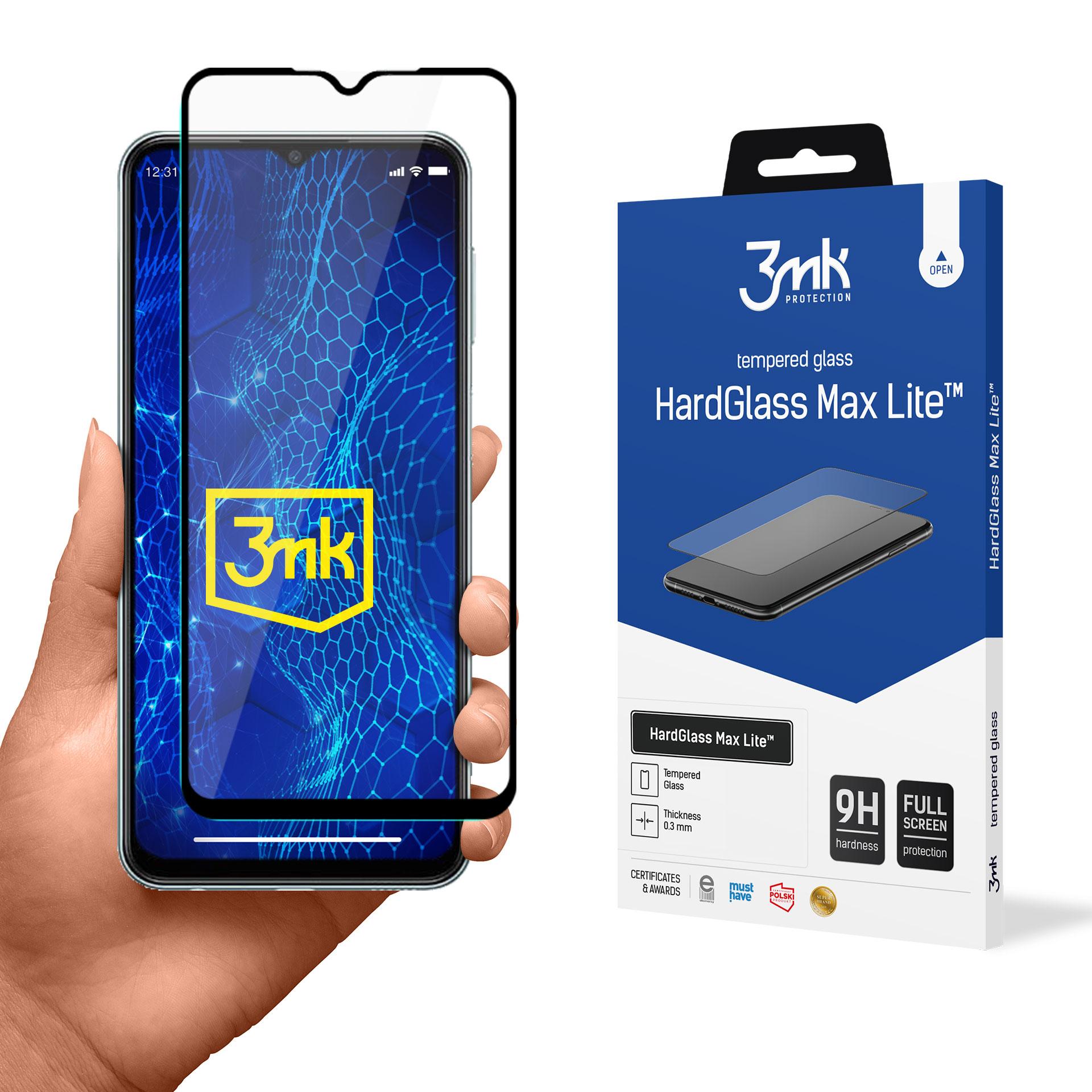 9H 3mk HardGlass Max Lite™ lasi Samsung Galaxy M23 5G:lle