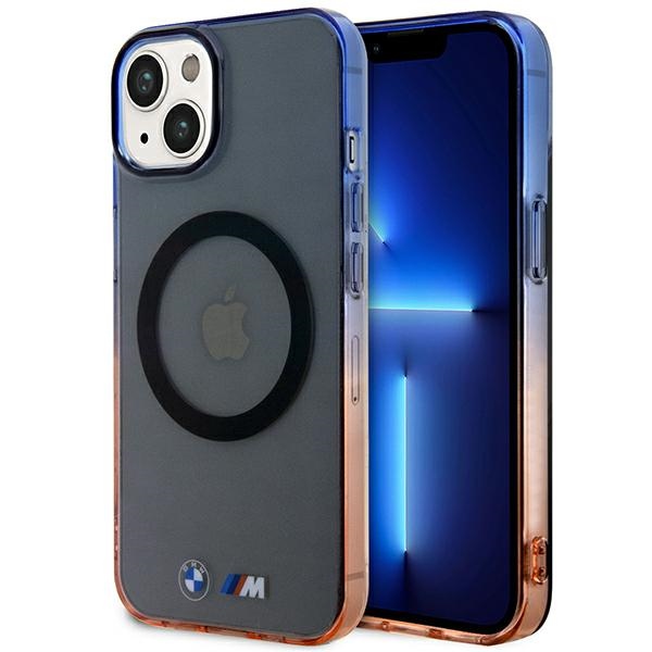 BMW BMHMP14SHTGE Suojakuori iPhone 14 6.1" harmaa/harmaa hardcase Gradient Bumper MagSafe