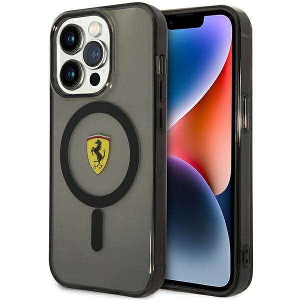 Ferrari FEHMP14XURKK iPhone 14 Pro Max 6.7" musta/musta hardcase Translucent Magsafe