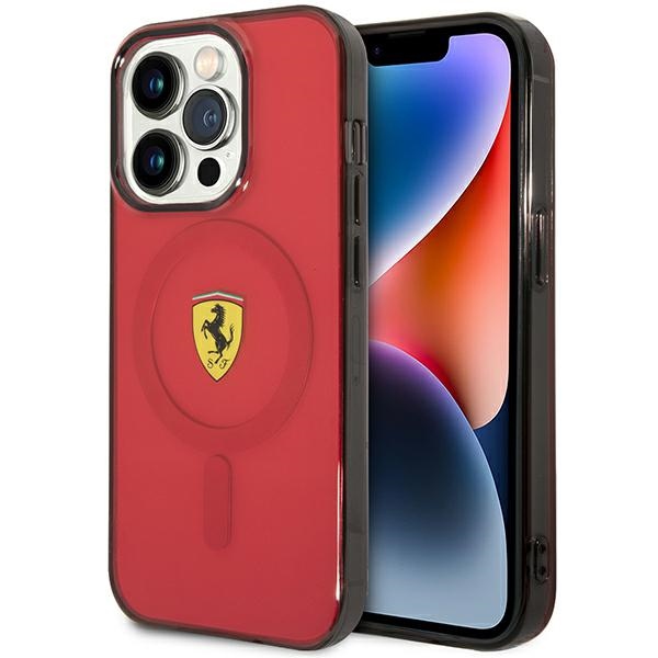 Ferrari FEHMP14XURKR iPhone 14 Pro Max 6.7" punainen/punainen hardcase Translucent Magsafe
