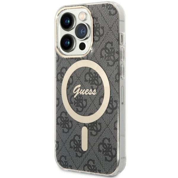Guess 4G MagSafe suojakuori iPhone 14 Pro:lle - musta