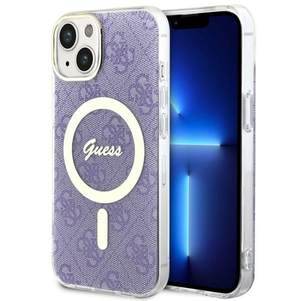 Guess GUHMP14MH4STU iPhone 14 Plus 6.7 violetti/violetti suojakuori 4G MagSafe
