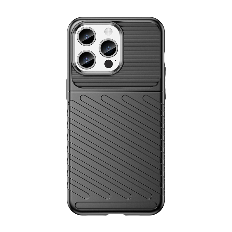 Panssaroitu iPhone 15 Pro Max Thunder Suojakuori - musta