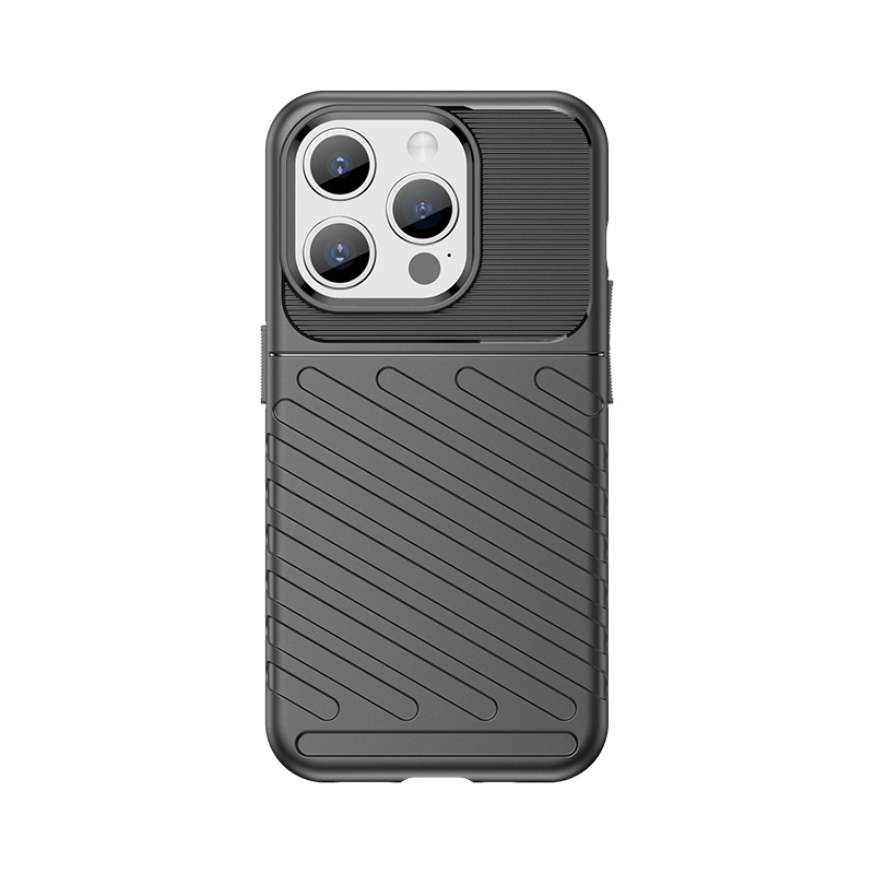 Panssaroitu iPhone 15 Pro Thunder Suojakuori - musta