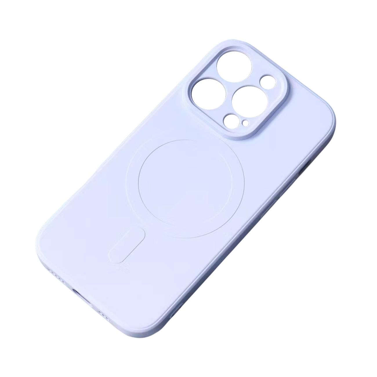 MagSafe-yhteensopiva silikonikuori iPhone 15:lle Silicone Case - sininen