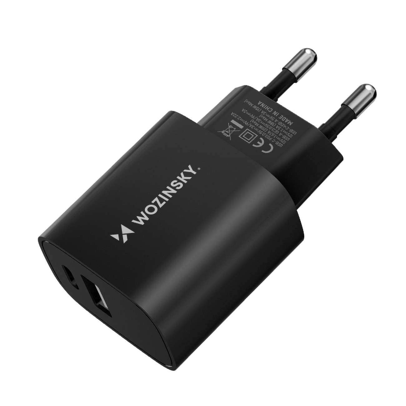 Charger Wozinsky (WGWCB) (1xUSB-C;1xUSB 3A 20W) black