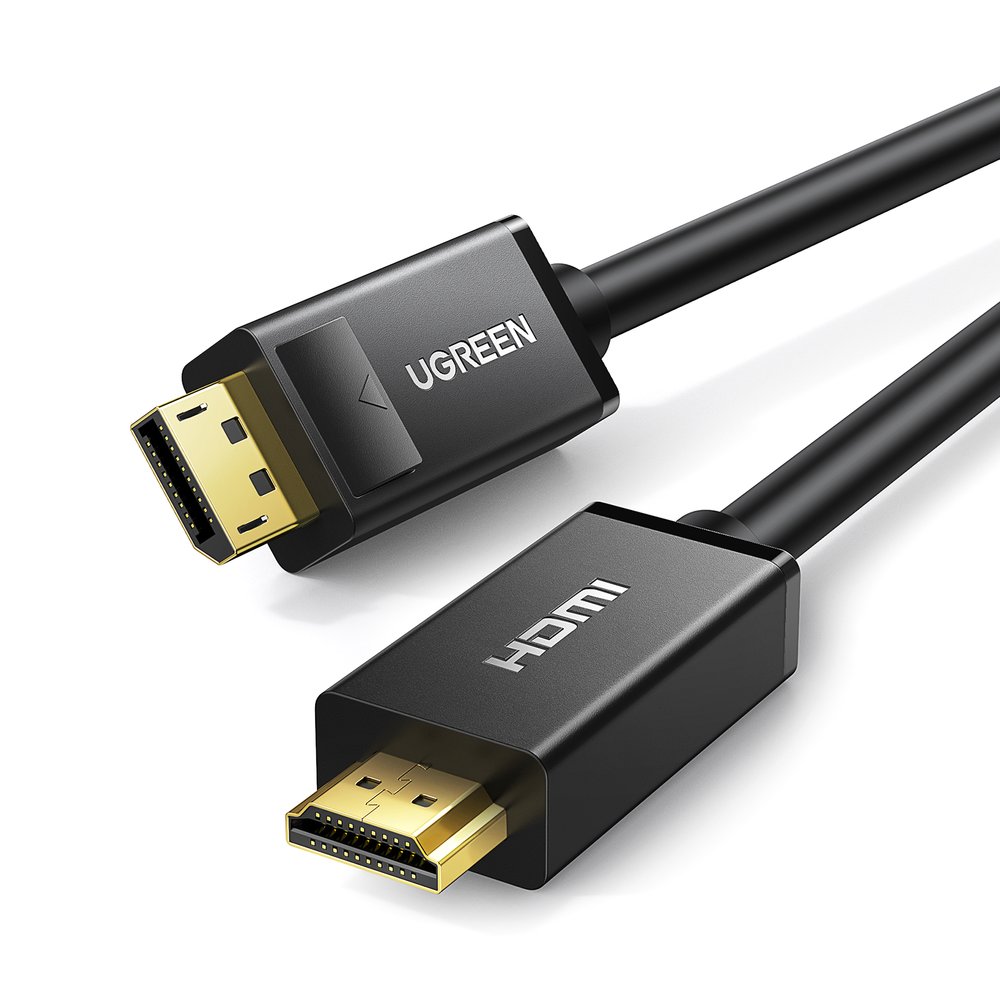 Ugreen DP101 DisplayPort - HDMI -kaapeli 4K 3m - musta