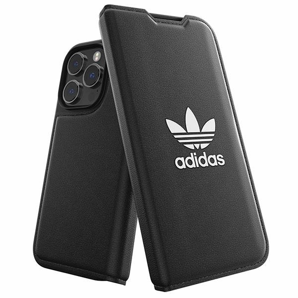 Adidas OR Booklet Case BASIC iPhone 14 Pro 6.1 musta/musta valkoinen 50182