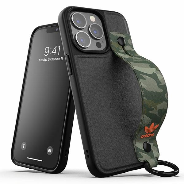 Adidas OR Hand Strap Suojakuori iPhone 13 Pro /13 6.1 musta-vihreä/musta-vihreä 47111