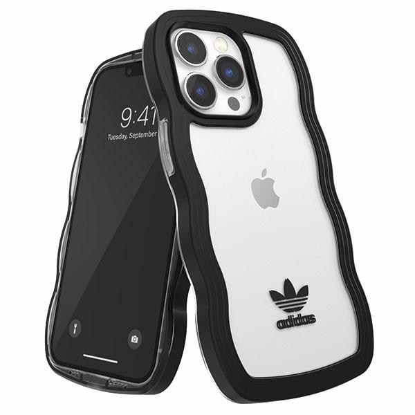 Adidas OR Wavy Suojakuori iPhone 13 Pro /13 6.1 musta-läpinäkyvä/musta-läpinäkyvä 51900