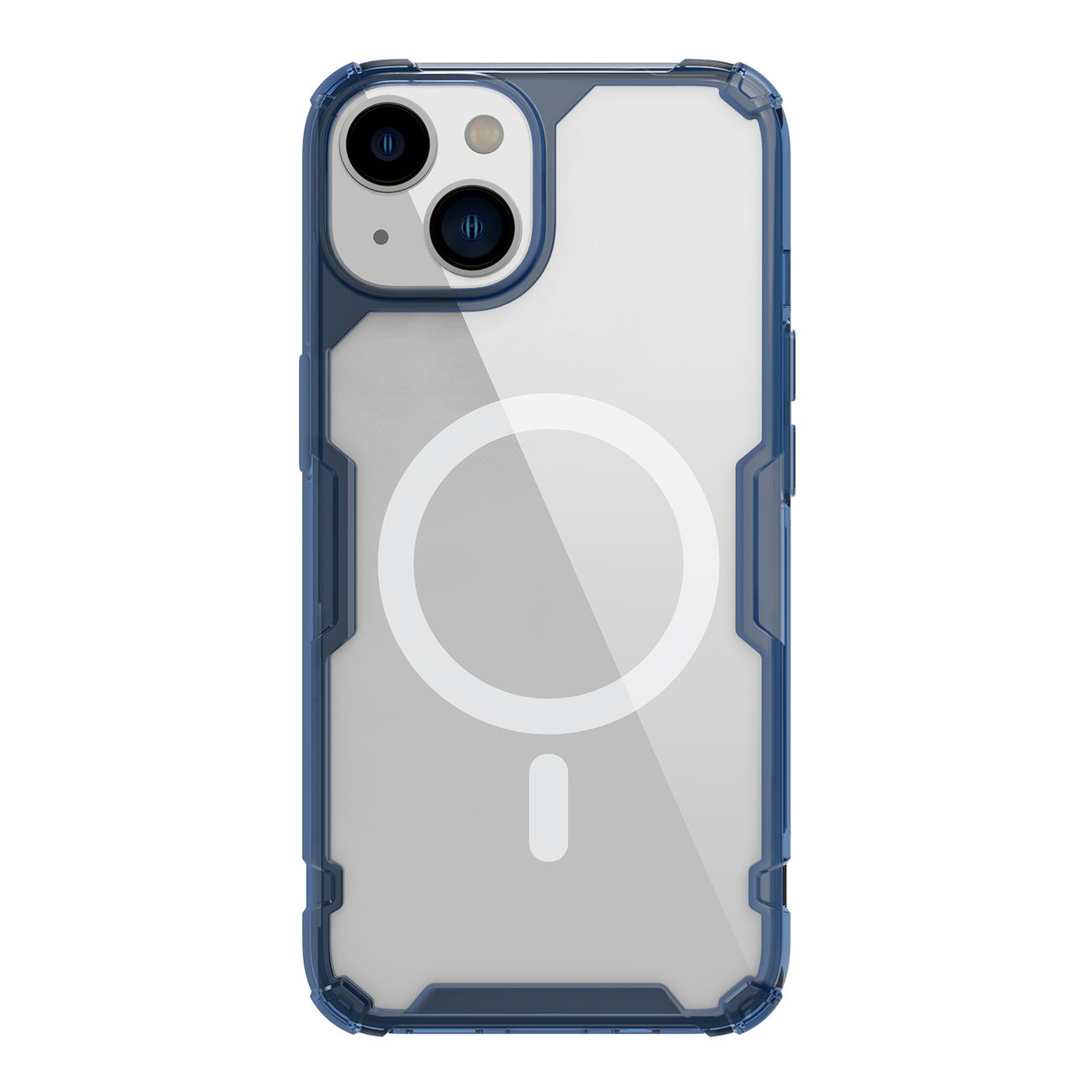 Nillkin Nature Pro Magneettinen TPU Suojakuori iPhone 15 Plus:lle läpinäkyvä-sininen