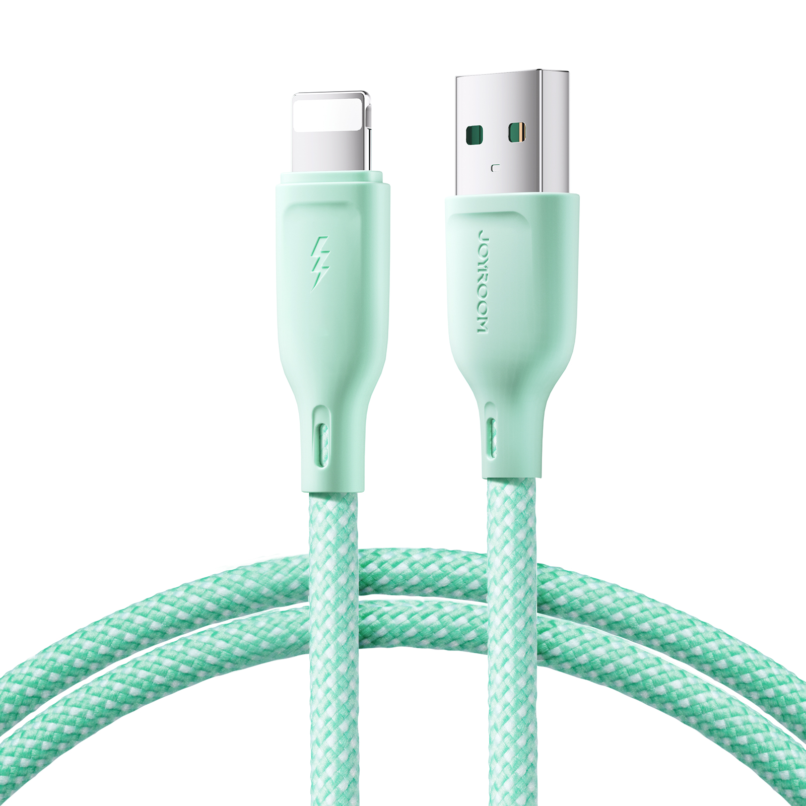 Joyroom Multi-Color Series S-A34 USB-A / Lightning 3A Kaapeli 1m - vihreä