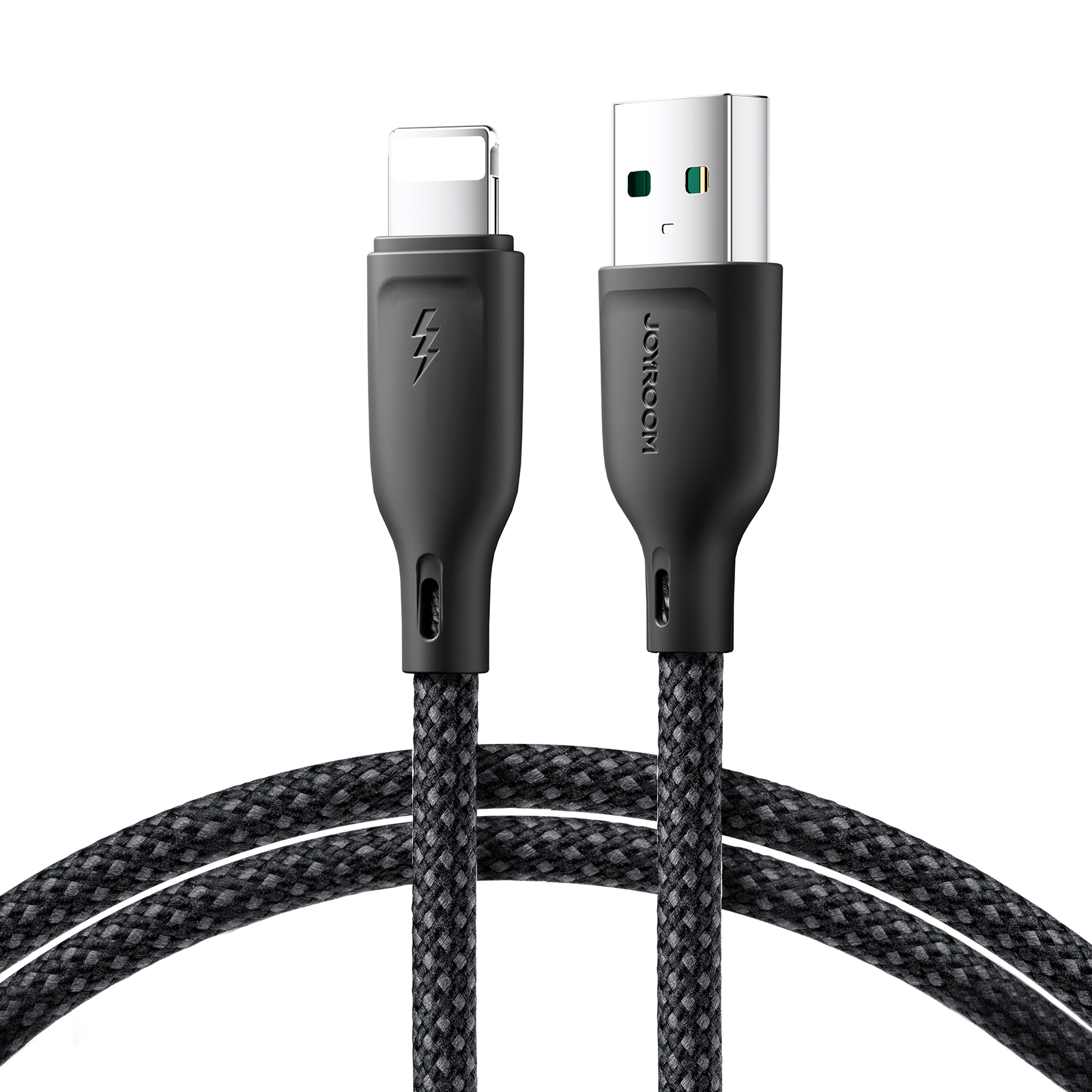 Joyroom Multi-Color Series S-A34 USB-A / Lightning 3A Kaapeli 1m - musta