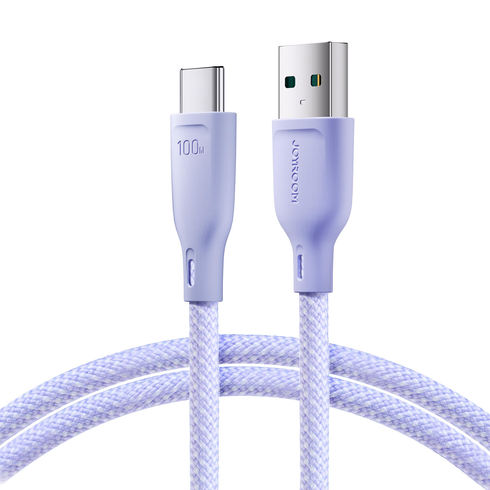 Joyroom Multi-Color Series S-A34 USB-A / USB-C 100W Kaapeli 1 m - violetti