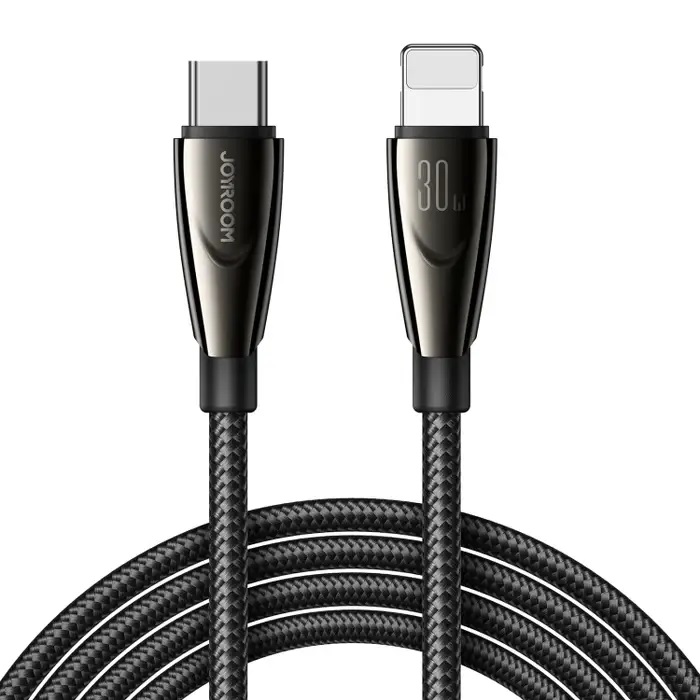 Joyroom Pioneer Series SA31-CL3 USB-C / Lightning 30W 1.2m kaapeli - musta