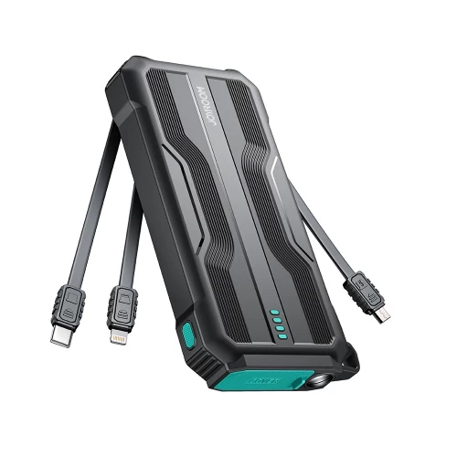 Power Bank Joyroom "JR-L016" Black 10000mAh (PD / QC3.0) + integrated 3in1 cable