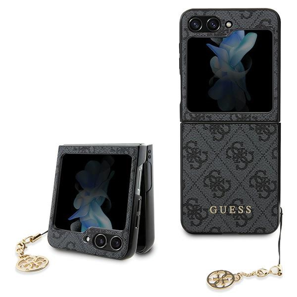 Guess 4G Charms Collection kotelo Samsung Galaxy Z Flip 5 - harmaa
