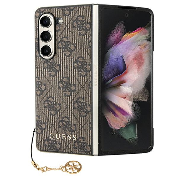 Guess Suojakuori Samsung Galaxy Z Fold 5:lle GUHCZFD5GF4GBR ruskea HC PU 4G Charm