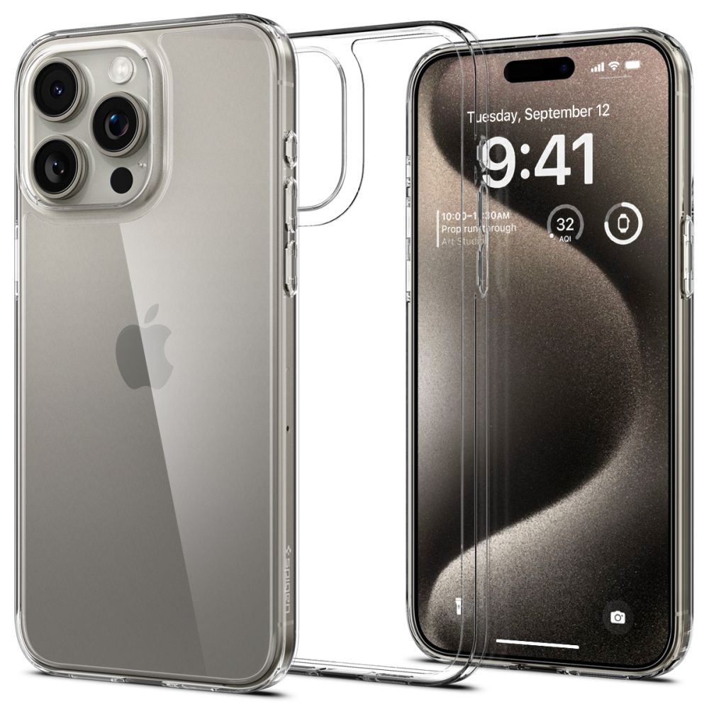 Spigen Airskin Hybrid Suojakuori iPhone 15 Pro Max:lle - Kirkas