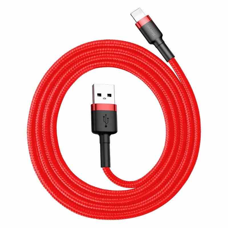 Baseus Cafule USB Lightning -kaapeli 2,4A 0,5m punainen