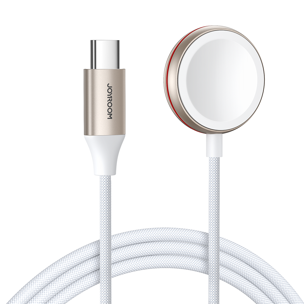 Joyroom induktiivinen laturi Apple Watch -kellolle 1,2 m valkoinen (S-IW011)