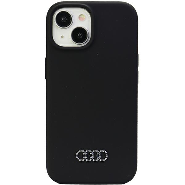 Audi silikonikuori iPhone 15:lle - musta