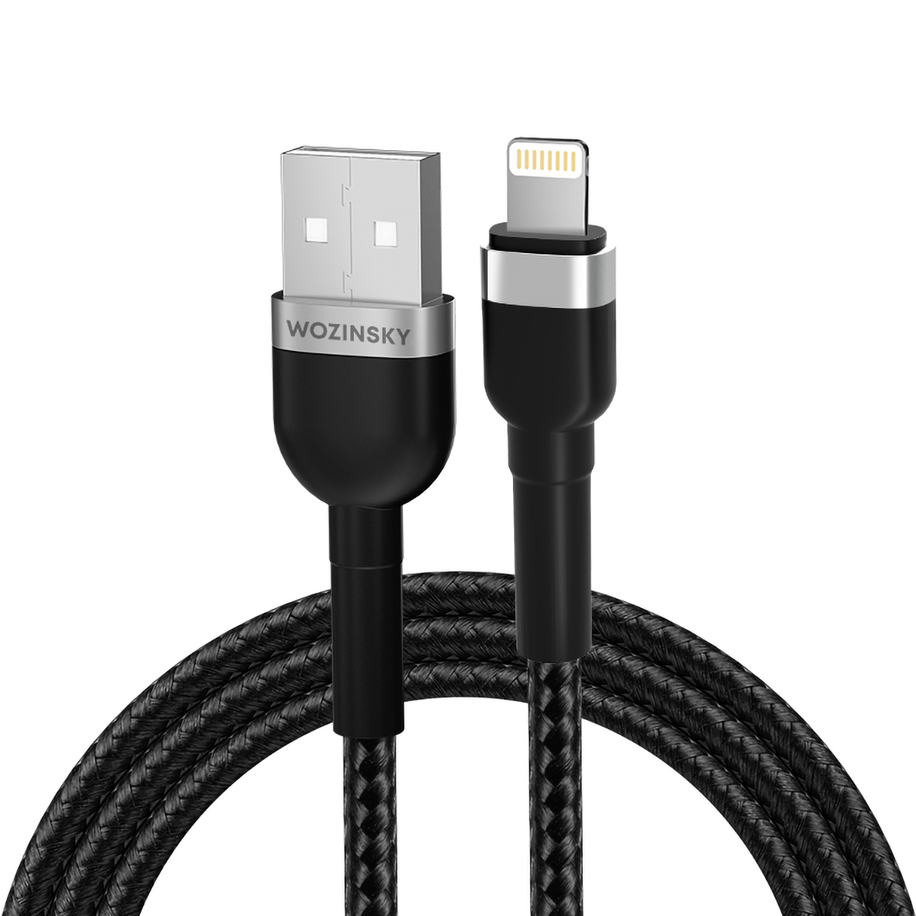 Wozinsky WNBAL1 USB-A / Lightning 2.4A kaapeli 1 m - musta