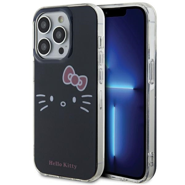 Hello Kitty IML Kitty Face Suojakuori iPhone 15 Pro Max:lle - musta