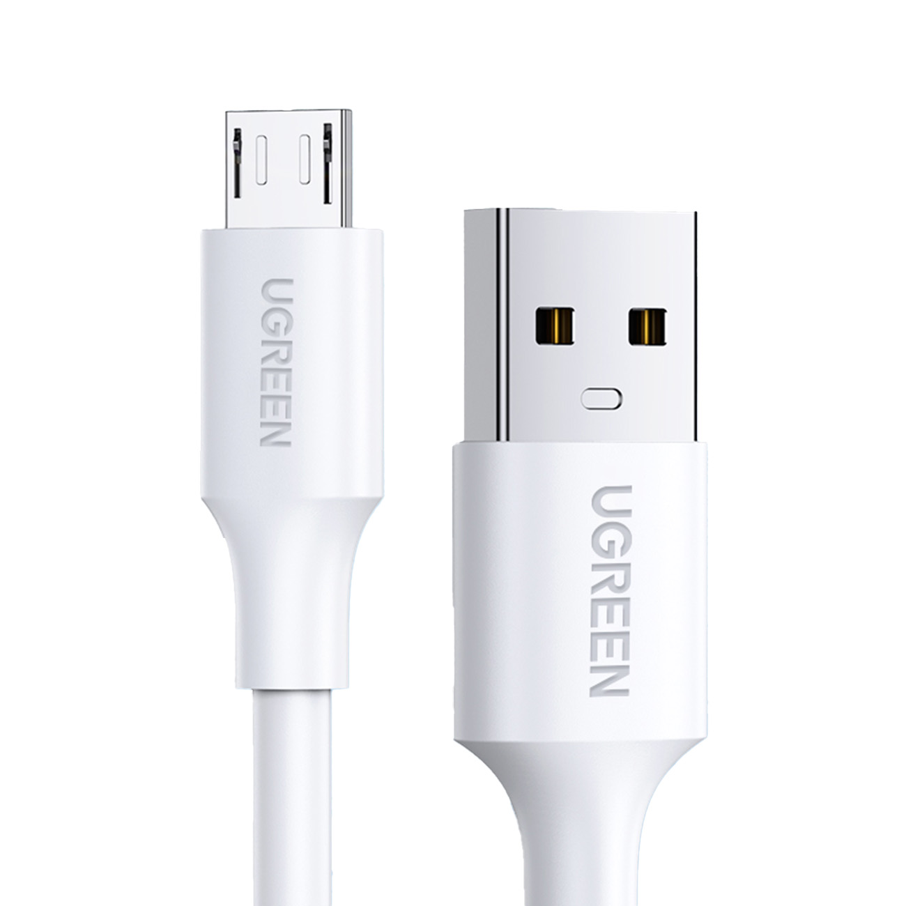 Ugreen US289 60143 micro USB / USB-A -kaapeli, 2 m, valkoinen