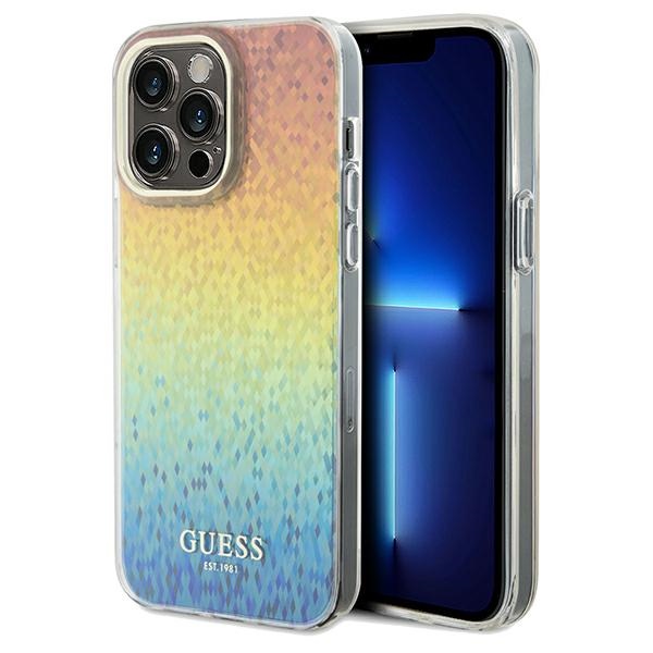 Guess IML Faceted Mirror Disco Iridescent -suojakuori iPhone 13 Pro / 13:lle - monivärinen