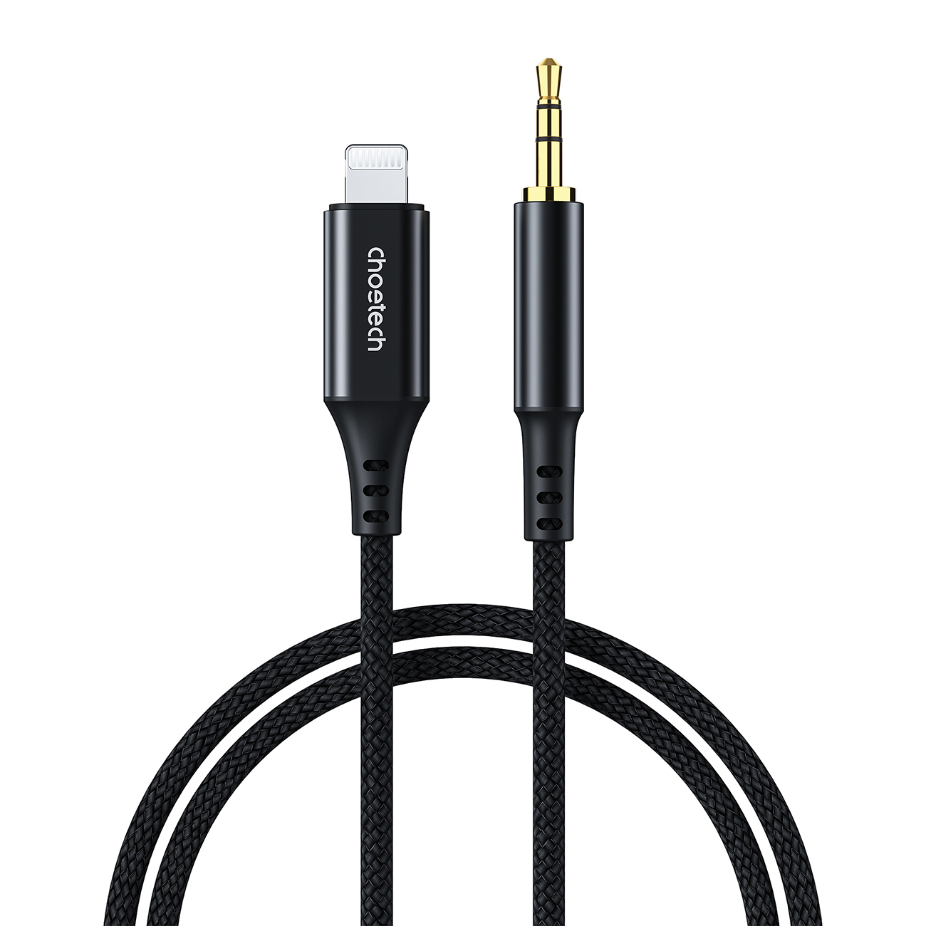 Choetech AUX009 Lightning / mini jack 3.5mm kaapeli 2 m - musta