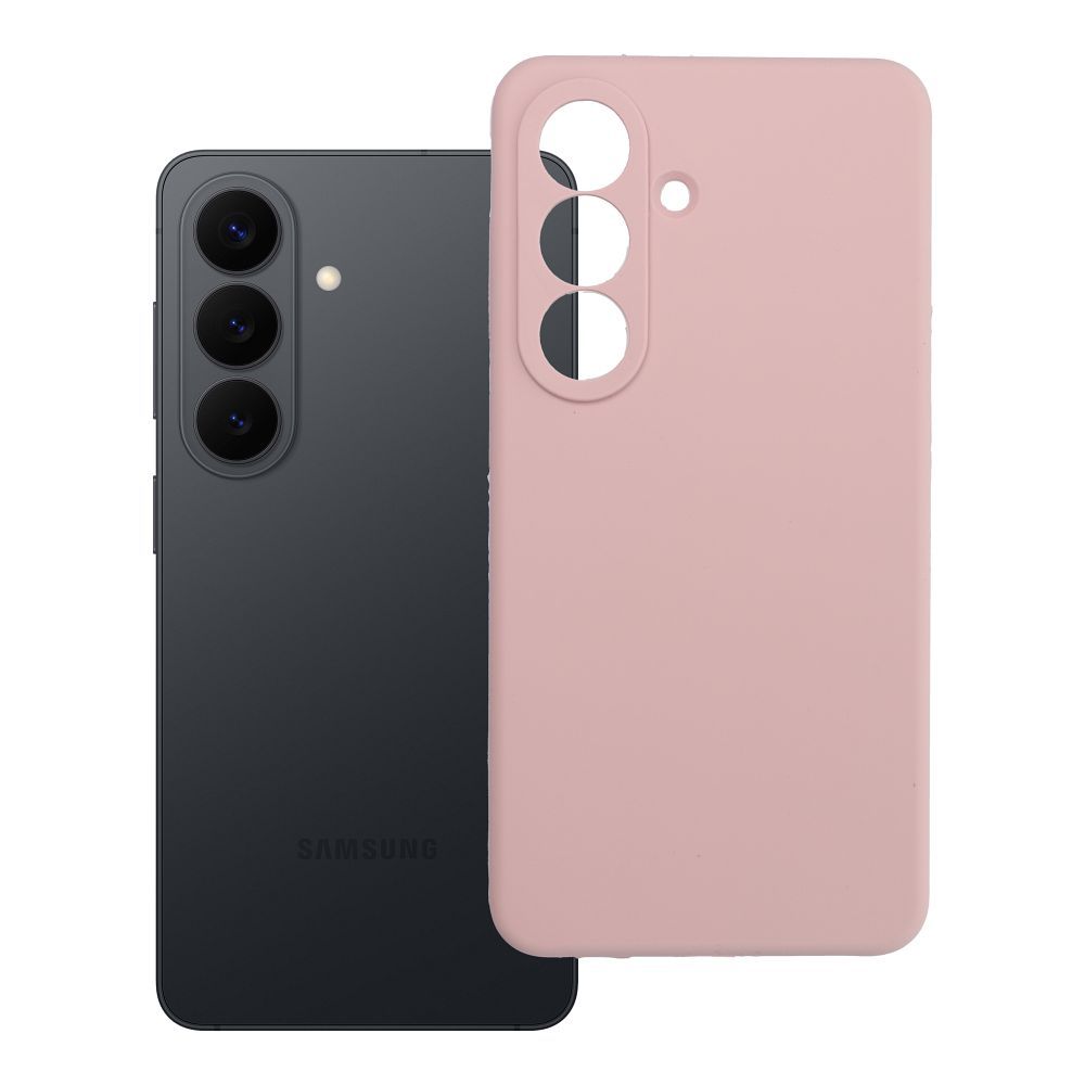 Suojakuori Samsung S26 silikoni 2mm puuterinen vaaleanpunainen