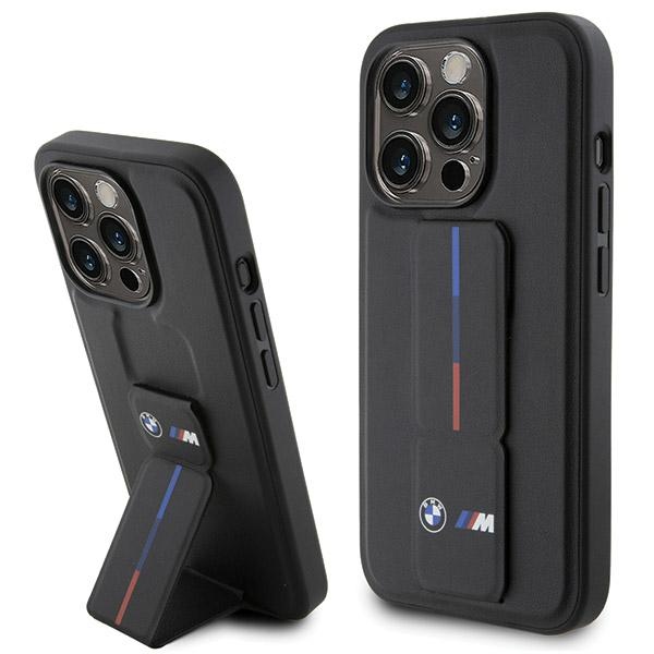BMW Grip Hot Stamp suojakuori iPhone 15 Pro Maxille - musta